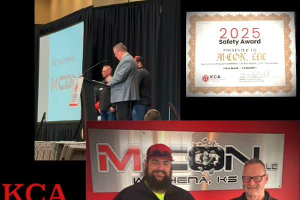 Safety Excellence at MCON - KCA Award